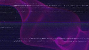 3D render showing purple wave emerging left, drifting right with static lines for fluid effect. Abstract, futuristic, digital art, motion design, cyber, vibrant, sleek - Powered by Shutterstock - Get 15% off with code: PIKWIZARD15