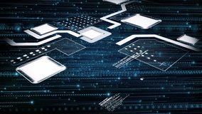 scrolling code starting central square morphing into glowing padlock symbolizing digital security. Cybersecurity, encryption, technology, digital, protection, network, innovation - Powered by Shutterstock - Get 15% off with code: PIKWIZARD15