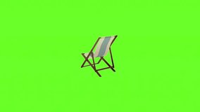 Brightly colored Beach Umbrellas swaying gently. Ideal for summer projects, vacation promotions, travel sites, or tropical themed social media content. Animated, green screen background. - Powered by Shutterstock - Get 15% off with code: PIKWIZARD15