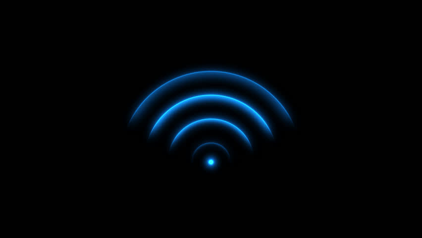 Wifi icon, network connection animation. Wireless Internet, wifi signals, hot spots, search connections, find new devices
