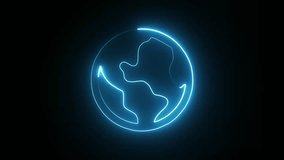 An illuminated neon globe illustration against a dark background, conveying global connectivity and modern technology. - Powered by Shutterstock - Get 15% off with code: PIKWIZARD15