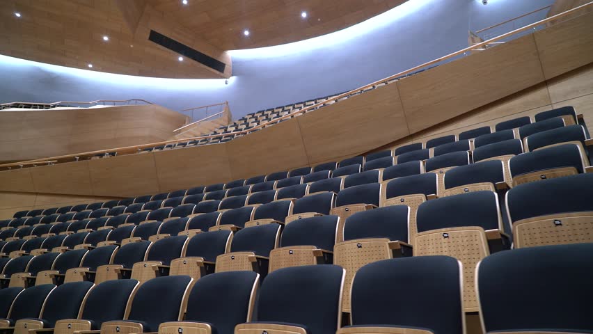 Empty Auditorium Seats in a Modern Performance Hall