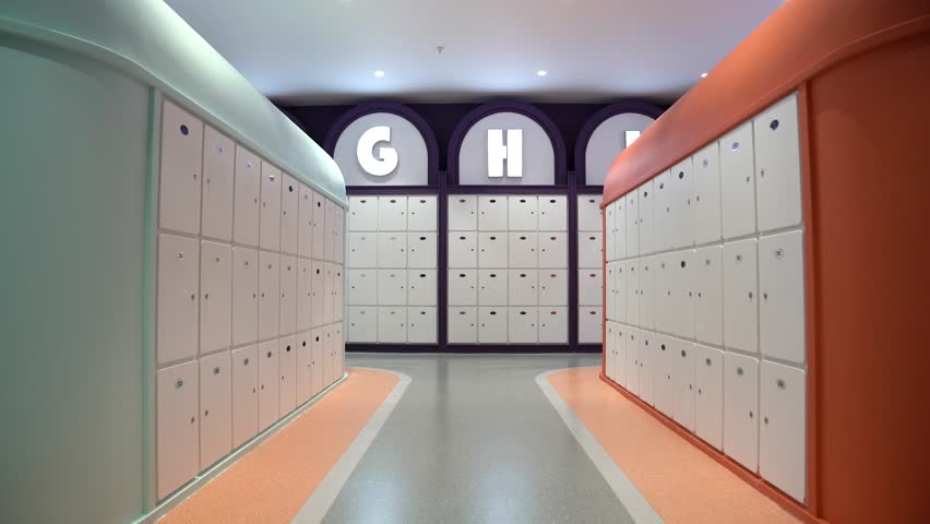 Modern Wardrobe Room with Locked Doors