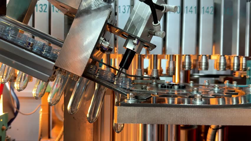 Automatic part of glass transfer before molded to be the packaging glass bottle in factory