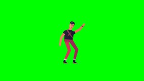 Energetic 3D guitarist dancing with passion on a green screen perfect for digital creative assets, music promos, or entertainment projects. - Powered by Shutterstock - Get 15% off with code: PIKWIZARD15