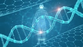 Digital Human Enveloped by Genetic Code and Molecular Structures - Powered by Shutterstock - Get 15% off with code: PIKWIZARD15