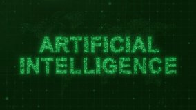 Artificial Intelligence Text with Glowing Circuit Lines and World Map Background - Powered by Shutterstock - Get 15% off with code: PIKWIZARD15