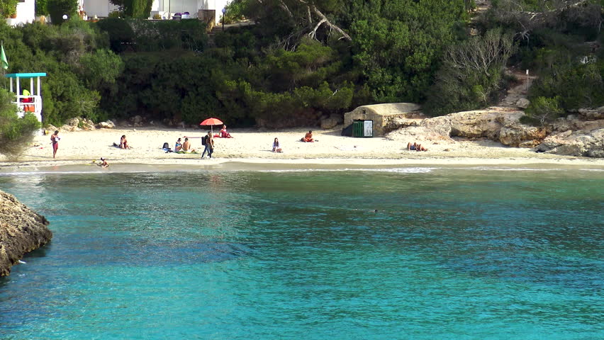 Aerial viewof the beautiful Cala Ferrera and Cala D’or with villas, in the East side of Mallorca Island, Spain.