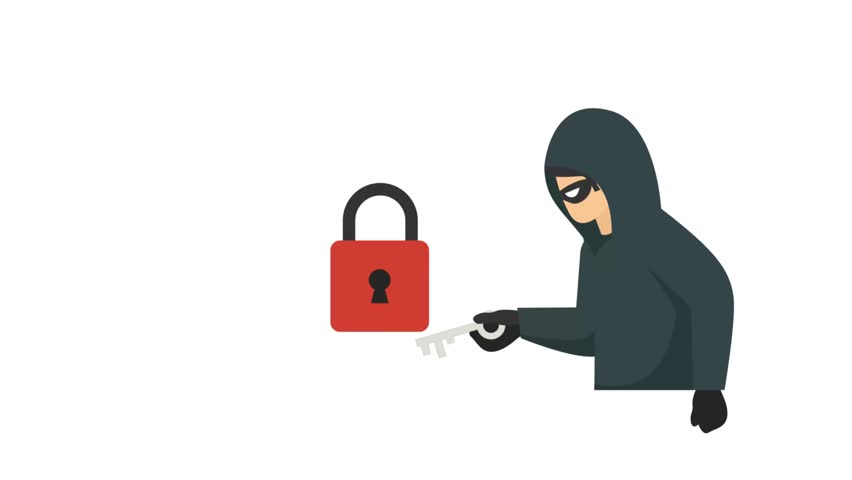 Private Security keys Hacking animation, Infiltrating the Vault Digital Break-In animated video, White Collar Crime Clip, Computer crime footage, security breakers motion graphics