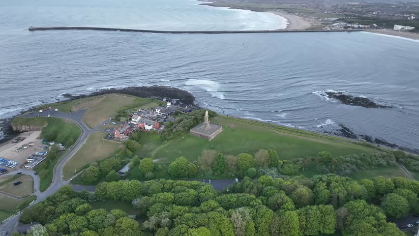 Aerial view of Newcastle, Scotland
