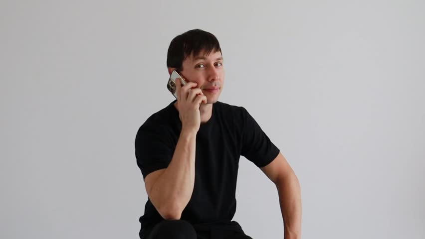 young man using cell phone