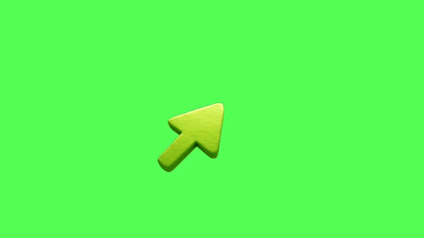 arrows, 3D icons, background, animation, green screen
