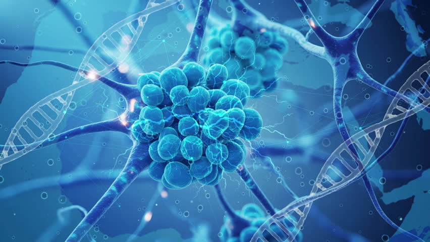 Intricate Neural Network and DNA Strands in Molecular Blue Abstract Art - Powered by Shutterstock - Get 15% off with code: PIKWIZARD15