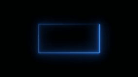 realistic isolated neon sign of colorful square frame for template and layout on the wall background.. Rounded square glowing neon banner. - Powered by Shutterstock - Get 15% off with code: PIKWIZARD15