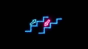 Up and down graph chart vector icon set. growth increase and decrease sign. Flat and Silhouette style - Powered by Shutterstock - Get 15% off with code: PIKWIZARD15