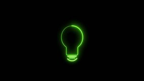 Glowing blue neon light bulb icon on a black background. Neon light. Light lamp sign icon. Idea symbol. Glowing graphic design. Brick wall - Powered by Shutterstock - Get 15% off with code: PIKWIZARD15