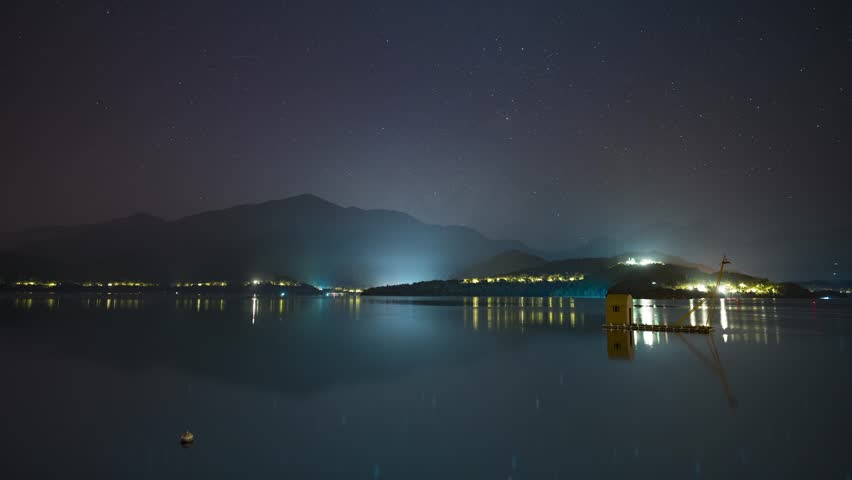 In spring, the Milky Way rises before dawn over Taiwan