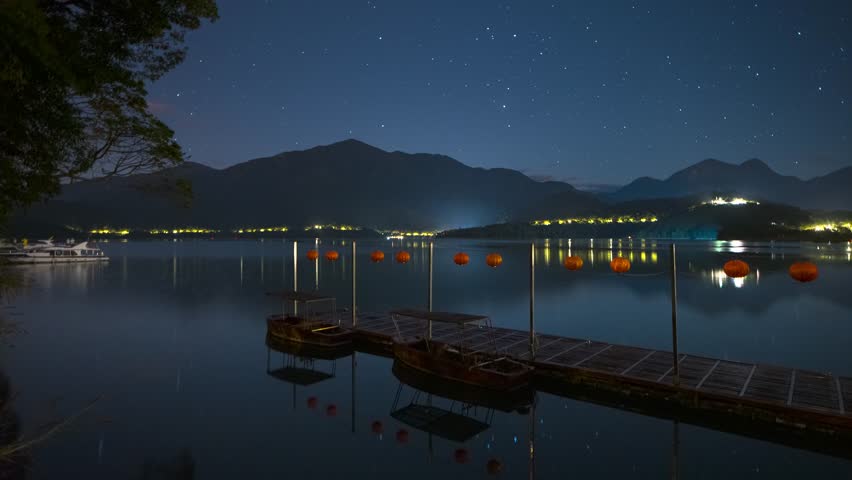 In spring, the Milky Way rises before dawn over Taiwan