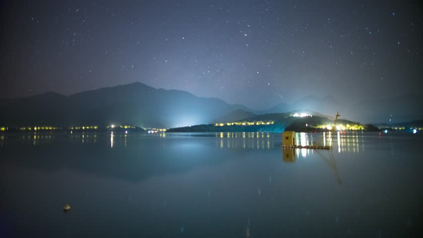 In spring, the Milky Way rises before dawn over Taiwan