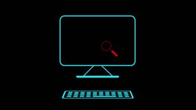 Web search vector, monitor with magnifying glass, Magnifying glass icon on PC, data analysis concept art - Powered by Shutterstock - Get 15% off with code: PIKWIZARD15