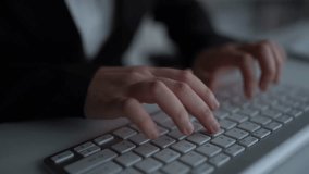 Hands Typing on Keyboard with Import Tariffs Graphic Overlay Highlighting Economic Impact of Tariffs in Digital Commerce and International Trade. Consignment. - Powered by Shutterstock - Get 15% off with code: PIKWIZARD15
