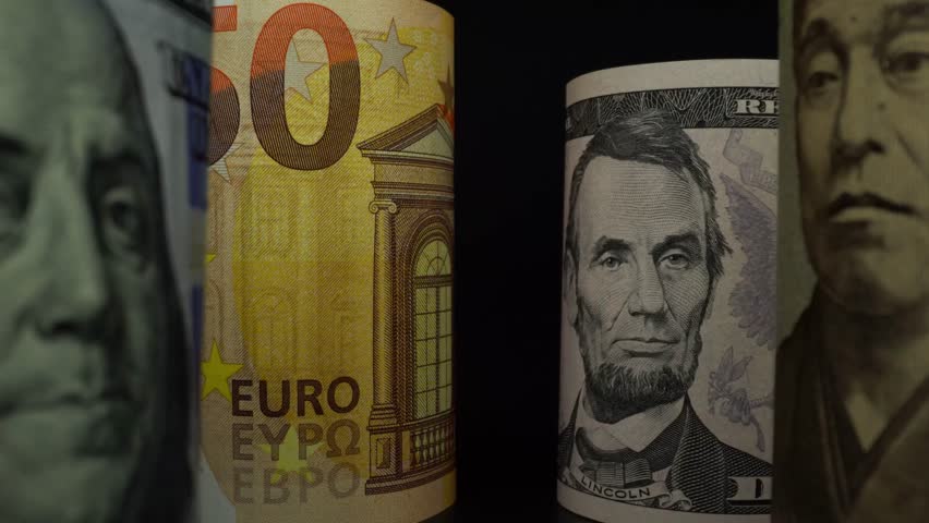 Impact of Import Tariffs on Global Currency Exchange with Symbolic Representation of Major Currencies and Financial Implications. Consignment.