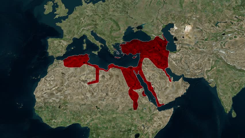 Ottoman Empire map in 1530 animation