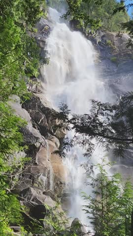 Shannon falls at Squamish British Columbia Canada 