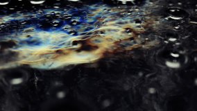 Abstract close up of bubbles in water