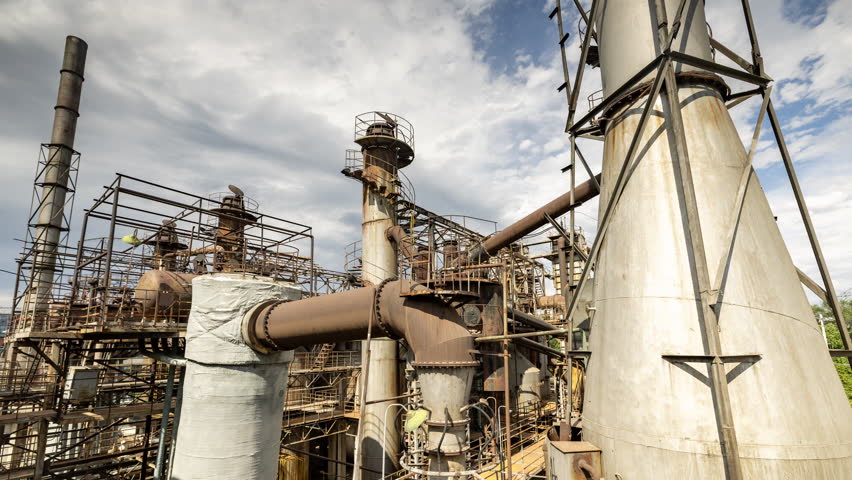  Old abandoned factory and industrial complex in beijing china
