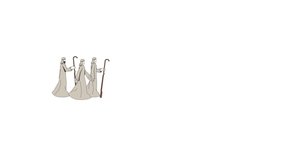 Three wise men walking on biblical journey in nativity story 2D bible characters animation. Middle eastern shepherds pilgrimage in ancient robes animated people cartoon 4K video isolated on white - Powered by Shutterstock - Get 15% off with code: PIKWIZARD15