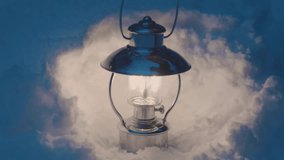  HD Lantern Light at Snowy Mountain Cabin – Winter Night Scene - Powered by Shutterstock - Get 15% off with code: PIKWIZARD15