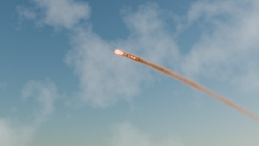 Missiles Launched For A War Air Attack