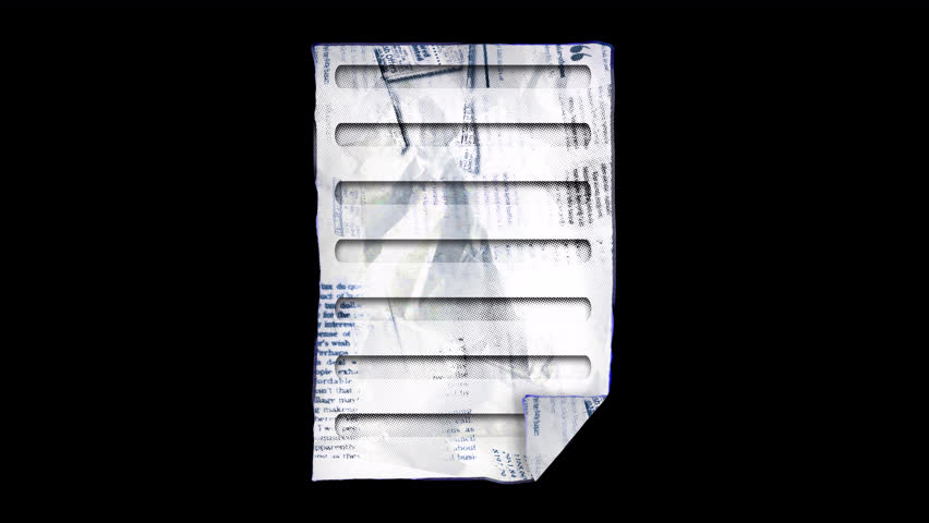 A4 document processing - Analog paper-style cut-out with alpha channel embedded