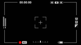 Camera recording viewfinder interface overlay template. Useful for simulating video recording or adding authenticity to projects. - Powered by Shutterstock - Get 15% off with code: PIKWIZARD15