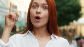 Thoughtful Caucasian woman doubtful thinking girl choosing ponder dreaming in city outdoors find solution come up idea answer creative insight think happy female tourist businesswoman plan brainstorm - Powered by Shutterstock - Get 15% off with code: PIKWIZARD15