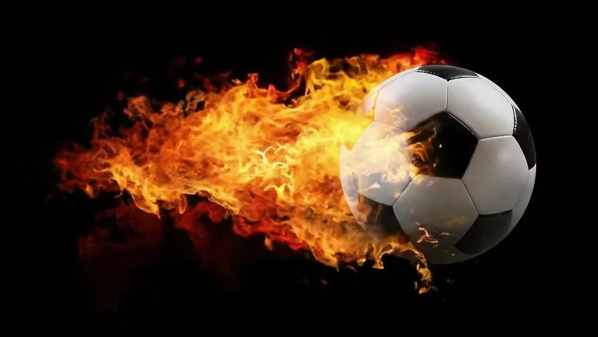 Flaming Soccer Ball – Dynamic Fire and Speed Concept