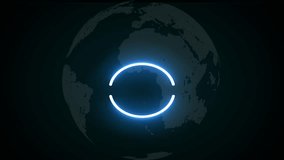 Orange light illuminates web interconnected user icons on a dark world map, symbolizing global communication and networking video - Powered by Shutterstock - Get 15% off with code: PIKWIZARD15