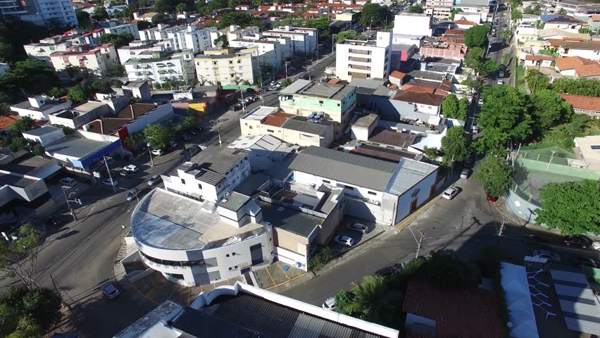 Urban scene of Paulo VI Avenue in the Pituba neighborhood in Salvador, Bahia.