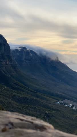 Clouds rolling in over Table Mountain