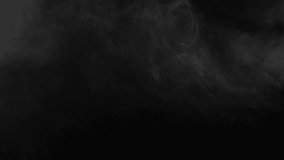 Ethereal white smoke tendrils and wisps swirl and drift across a dark screen. Ideal for mystical, magical, or atmospheric visual effects and overlays - Powered by Shutterstock - Get 15% off with code: PIKWIZARD15