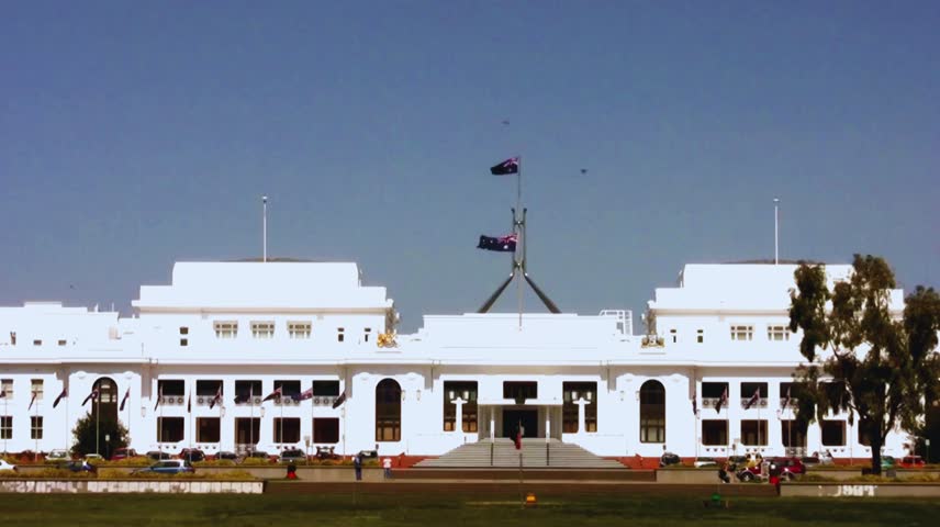 Old Parliament House on International Day of Parliamentarism – Historic Government Building Landmark Concept