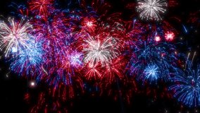 Looping Patriotic Fireworks Display Background. 4k. - Powered by Shutterstock - Get 15% off with code: PIKWIZARD15