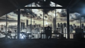 Businessman working with futuristic global digital interface - Powered by Shutterstock - Get 15% off with code: PIKWIZARD15