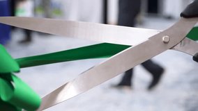 View of a green ribbon cutting - Powered by Shutterstock - Get 15% off with code: PIKWIZARD15