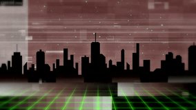 Drawing outlines tracing glitch grid revealing neon EIGHTBIT with sweeping scan line. Cyberpunk, digital, futuristic, neon, abstract, technology, sci-fi - Powered by Shutterstock - Get 15% off with code: PIKWIZARD15