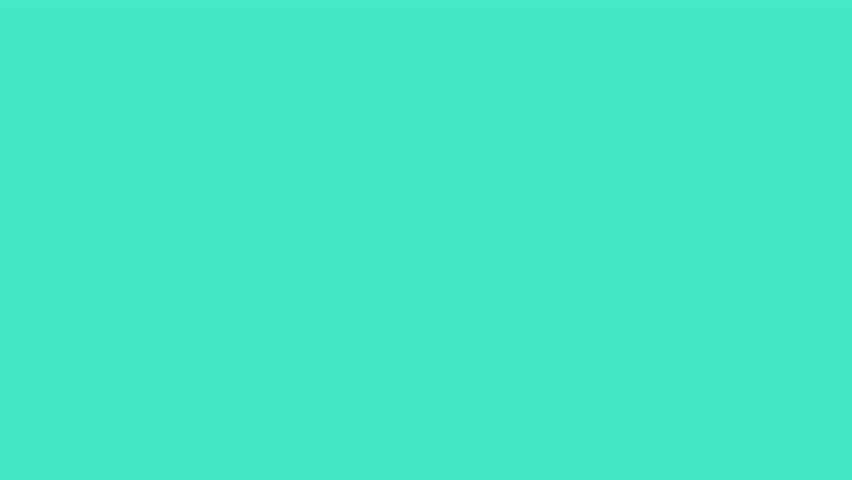 Opening scene showing white COSMIC letters forming on aqua field, gradient bars, orbs sliding away. Abstract, motion, vibrant, futuristic, digital, technology, minimalism