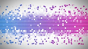 Color fields dispersing from margins initiating pixel flow, forming ribbon mixing blue pink fading. Abstract, digital art, motion, gradient, flow, particles, vibrant - Powered by Shutterstock - Get 15% off with code: PIKWIZARD15