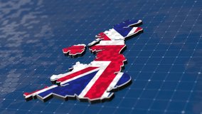 United Kingdom Map with Flag on Global Data Grid Background - Powered by Shutterstock - Get 15% off with code: PIKWIZARD15