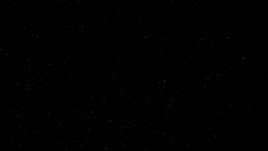 Timelapse of night sky filled with stars seen from Yellowstone National Park.